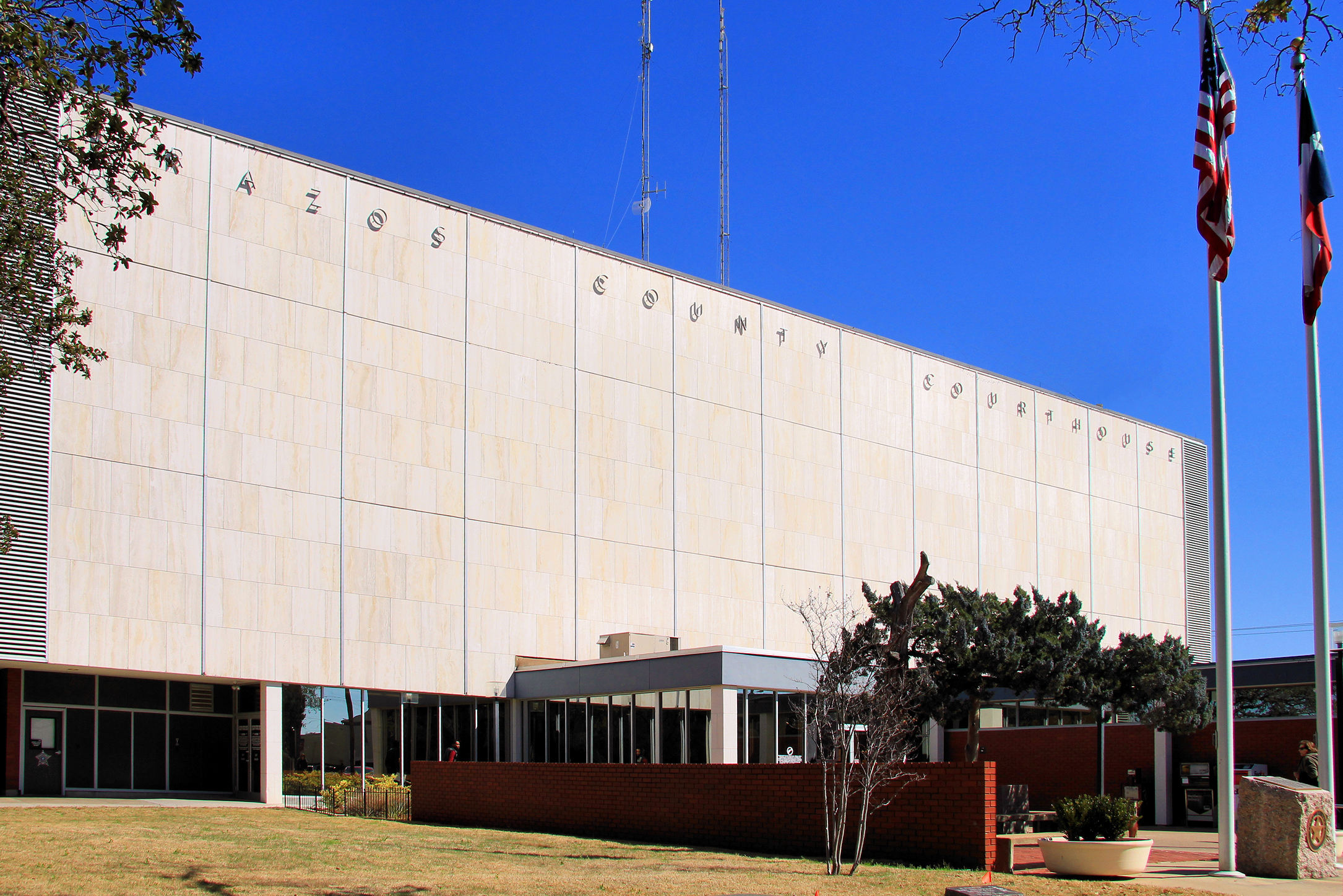 The Brazos County Courthouse in Bryan, Texas
